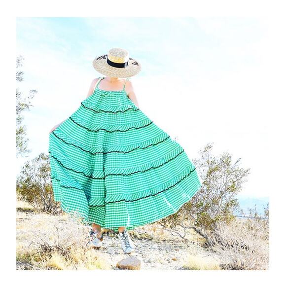 Innika Choo Avens Gingham Tiered Dress - Picture 9 of 11